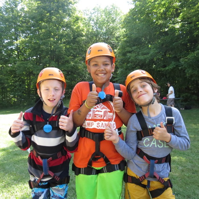 Camp Kennebec campers ready for ropes