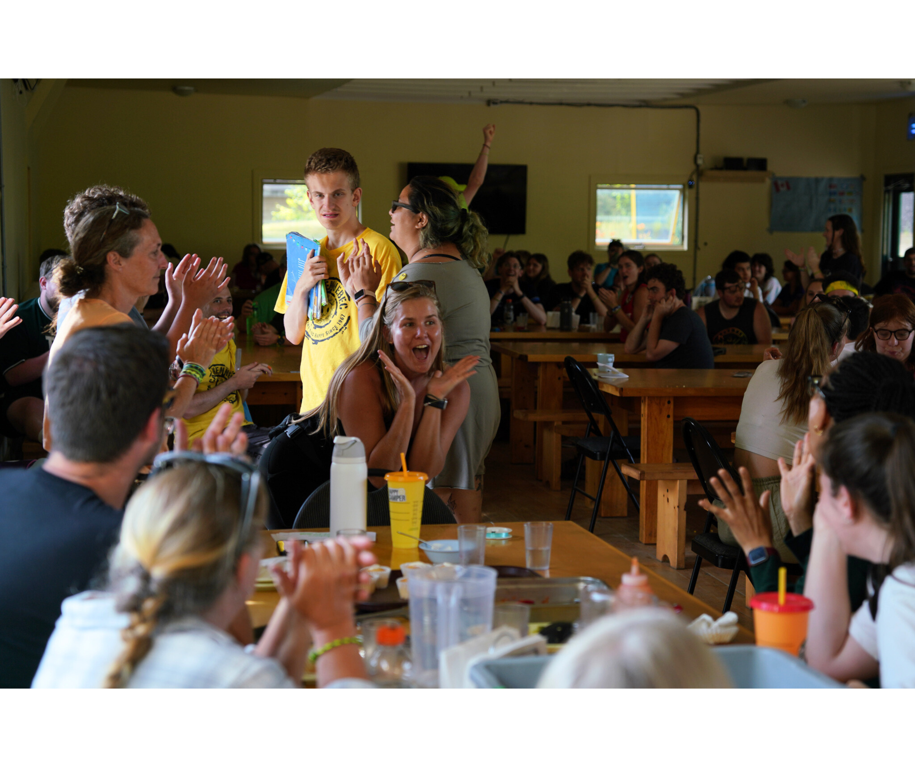 Swag in the dining hall